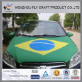high quality world cup brazil flag car hood cover elastic car flag engine hood cover